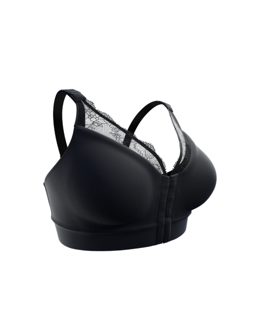 Post Op Compression Bra | Lace | Timeless Black