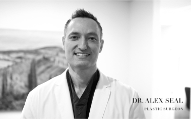 Dr. Alex Seal, plastic surgeon, in his office