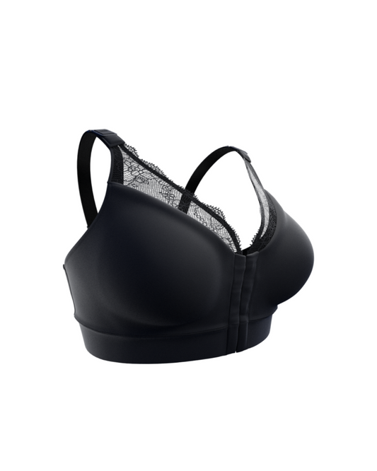 Post Op Compression Bra | Lace | Timeless Black