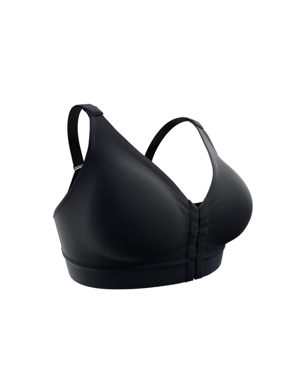 Black bra on a white background