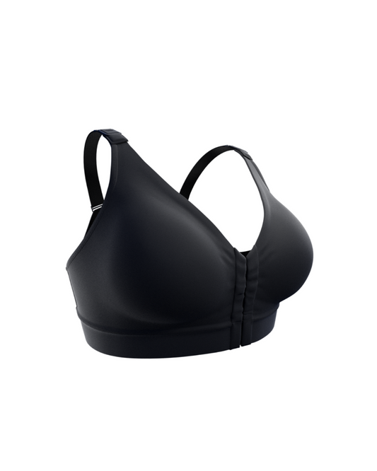 Post Op Compression Bra | Non Lace | Timeless Black