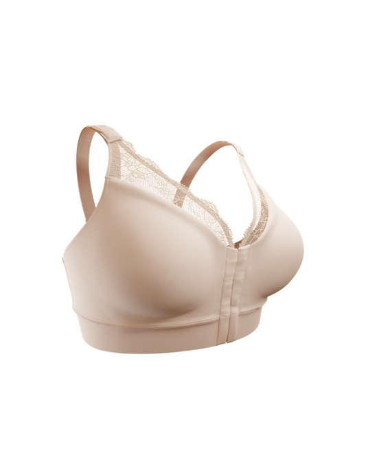 Post Op Compression Bra | Lace | Bombshell Nude