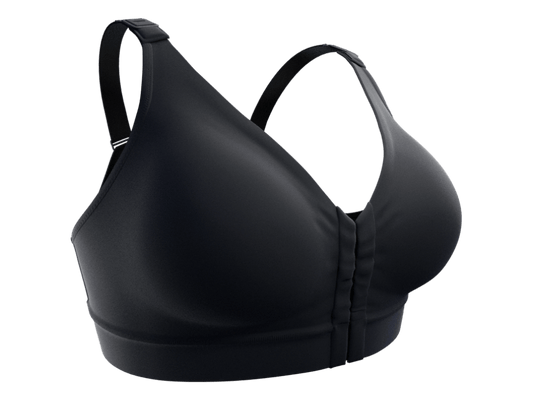 Post Op Compression Bra | Non Lace | Black